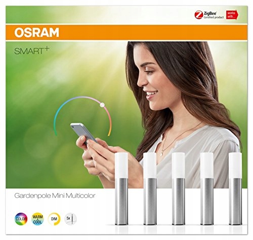 Led Záhradné Lampy Osram Gardenpole Mini Rgbw Osvetľovacie Stĺpiky 5KS