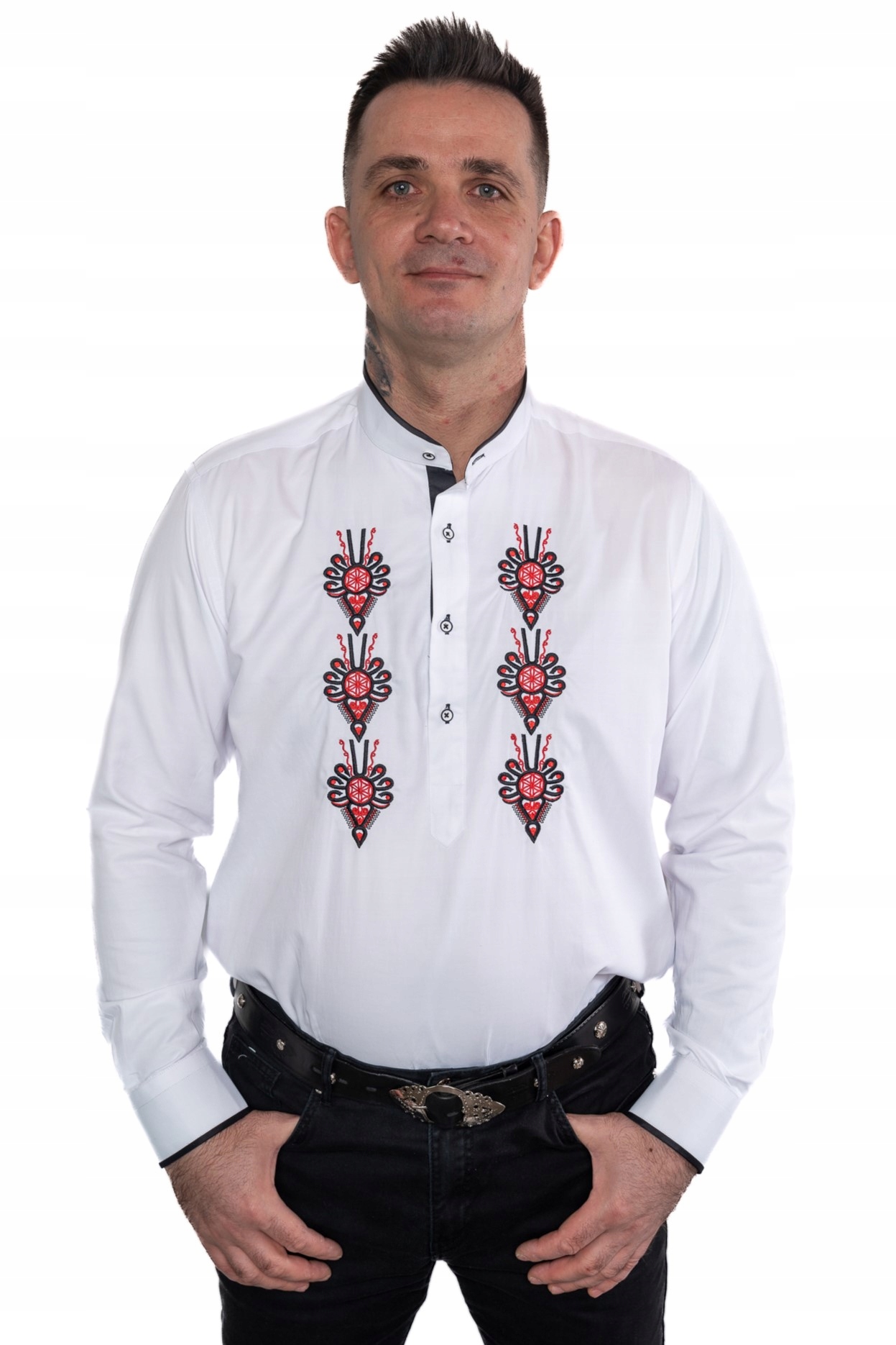 

Koszula góralska haftowana bawełniana folkowa