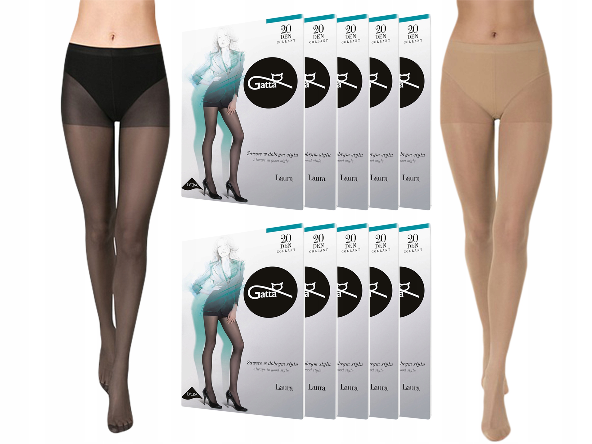 

rajstopy lycra Gatta Laura 15/20 Den, 10-pak , 2-S
