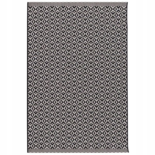 Koberec Modern Geometric black/wool 120x170