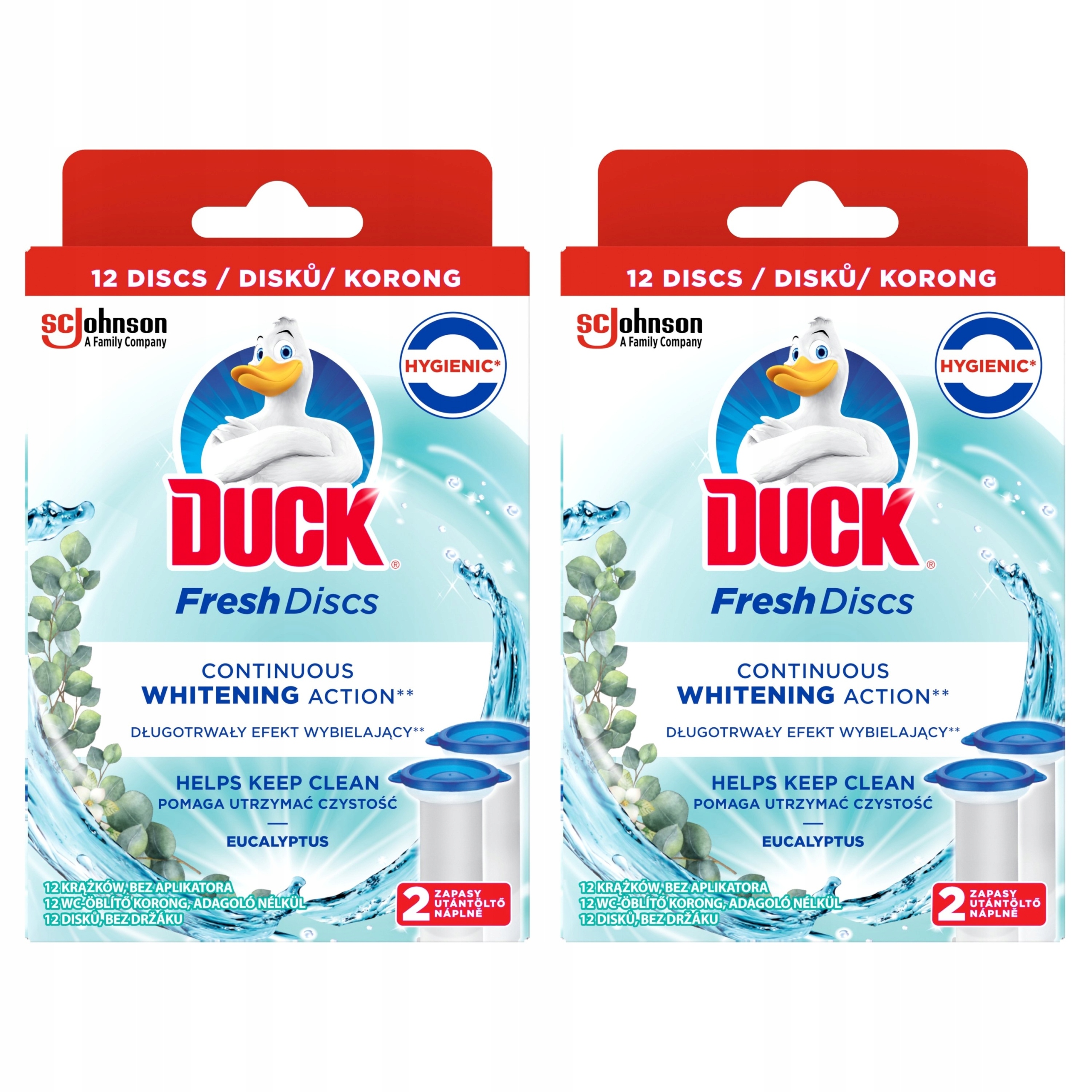 

Duck Discs Eucaliptus żelowe krążki zapas 2x72ml