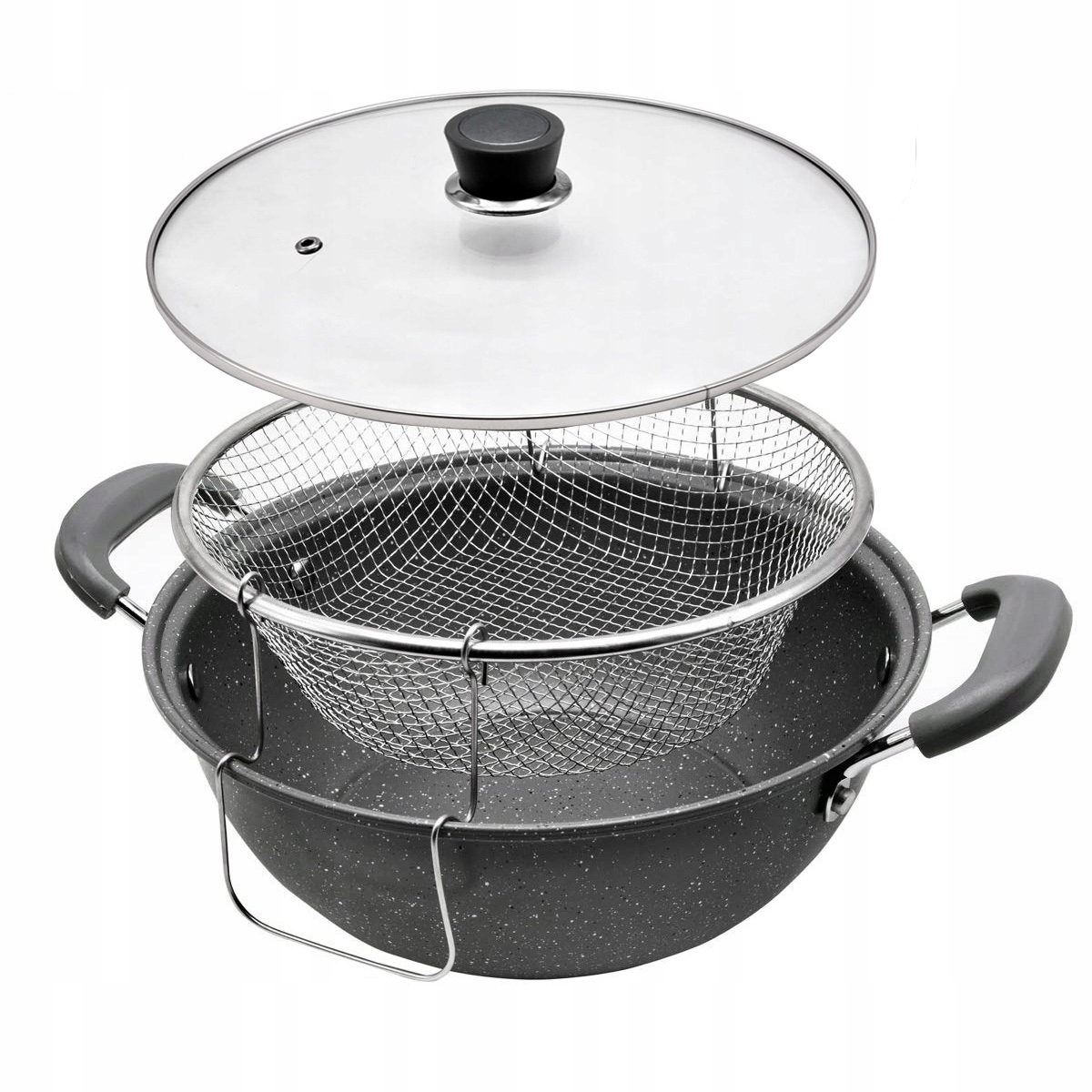 

Garnek Do Frytek Frytkownica Z Pokrywką 26 CM 1553