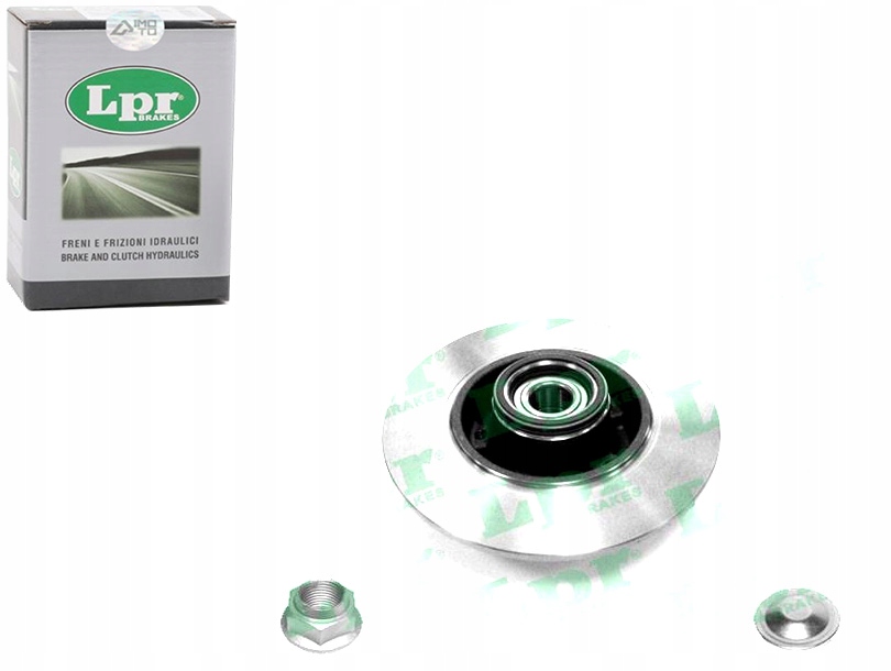 TARCZE HAMULCOWE 2SZT. TYŁ Z ŁOŻYSKIEM RENAULT CLIO IV GRAND SCENIC