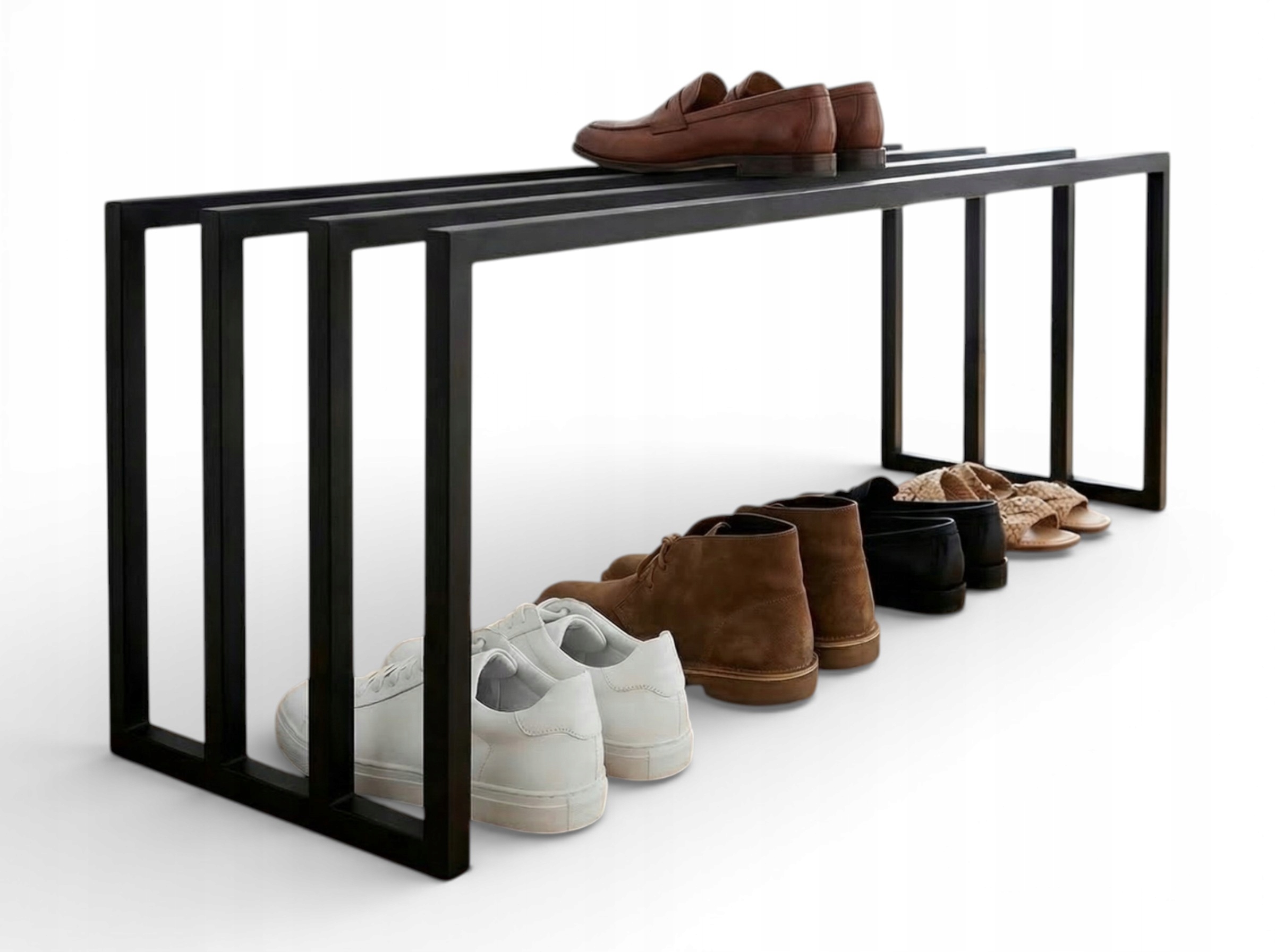 Stojanová skrinka na topánky Loft Industriálny organizér 100 cm