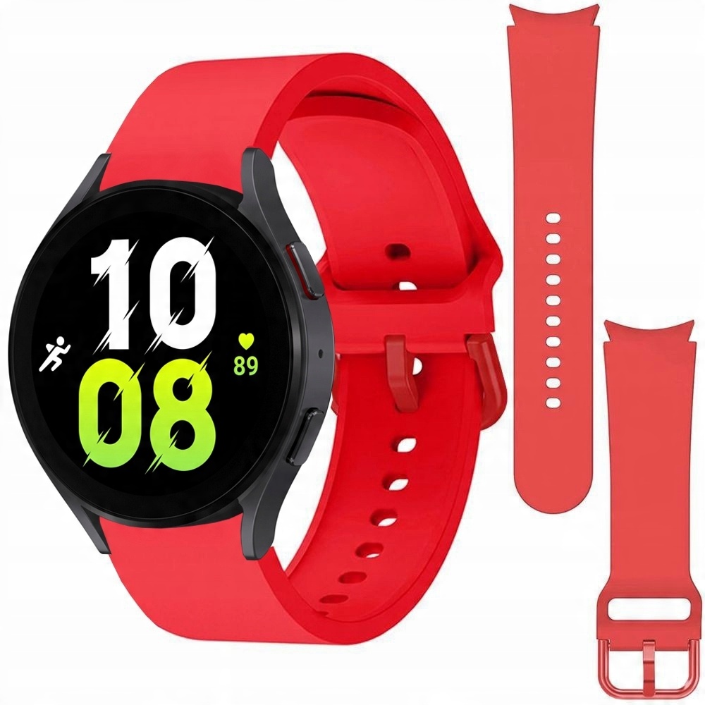 

Pasek Silikon do Galaxy Watch 5 40/44mm, Czerwony