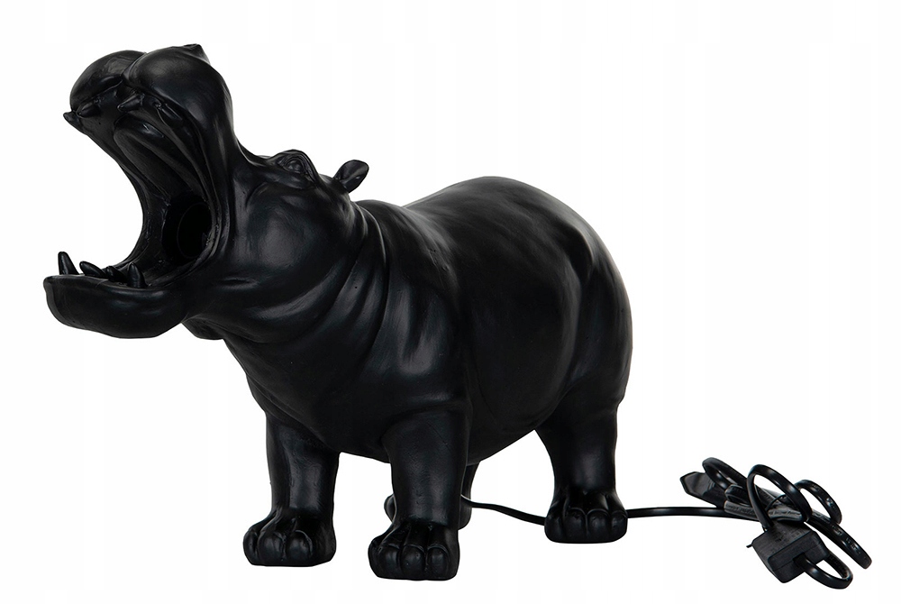 Stolová lampa Hipopotam čierna matná