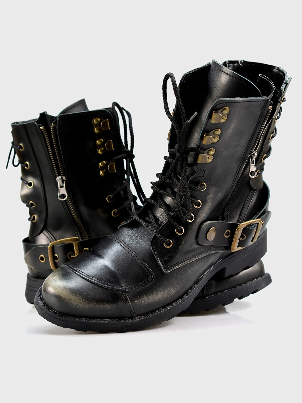 Skórzane Buty Motocyklowe All Ride Sonny cz BS 46 Rodzaj Męskie