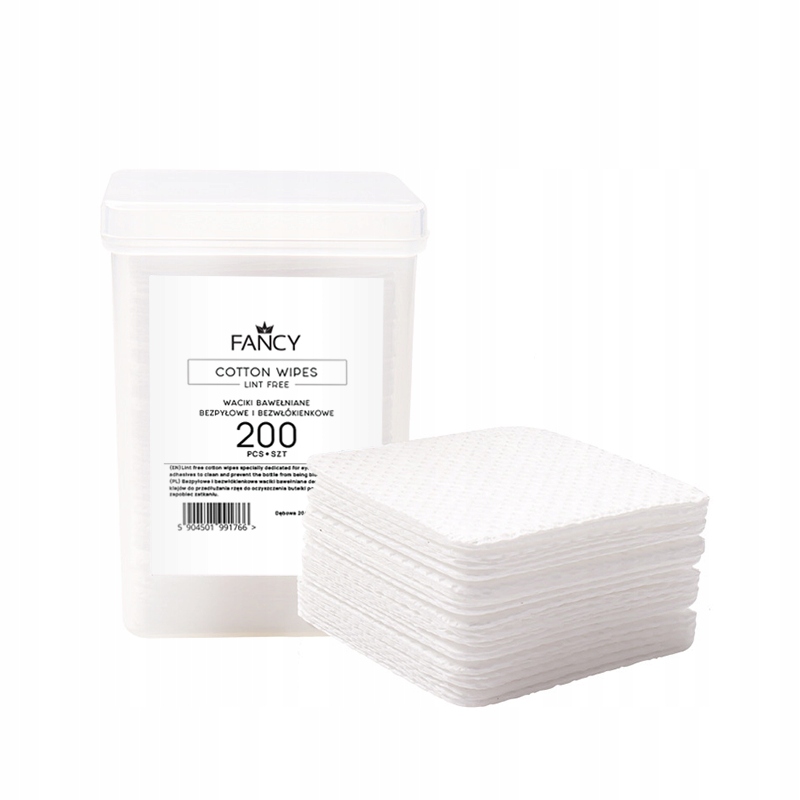 

Waciki bawełniane bezpyłowe 200 szt Fancy Lashes