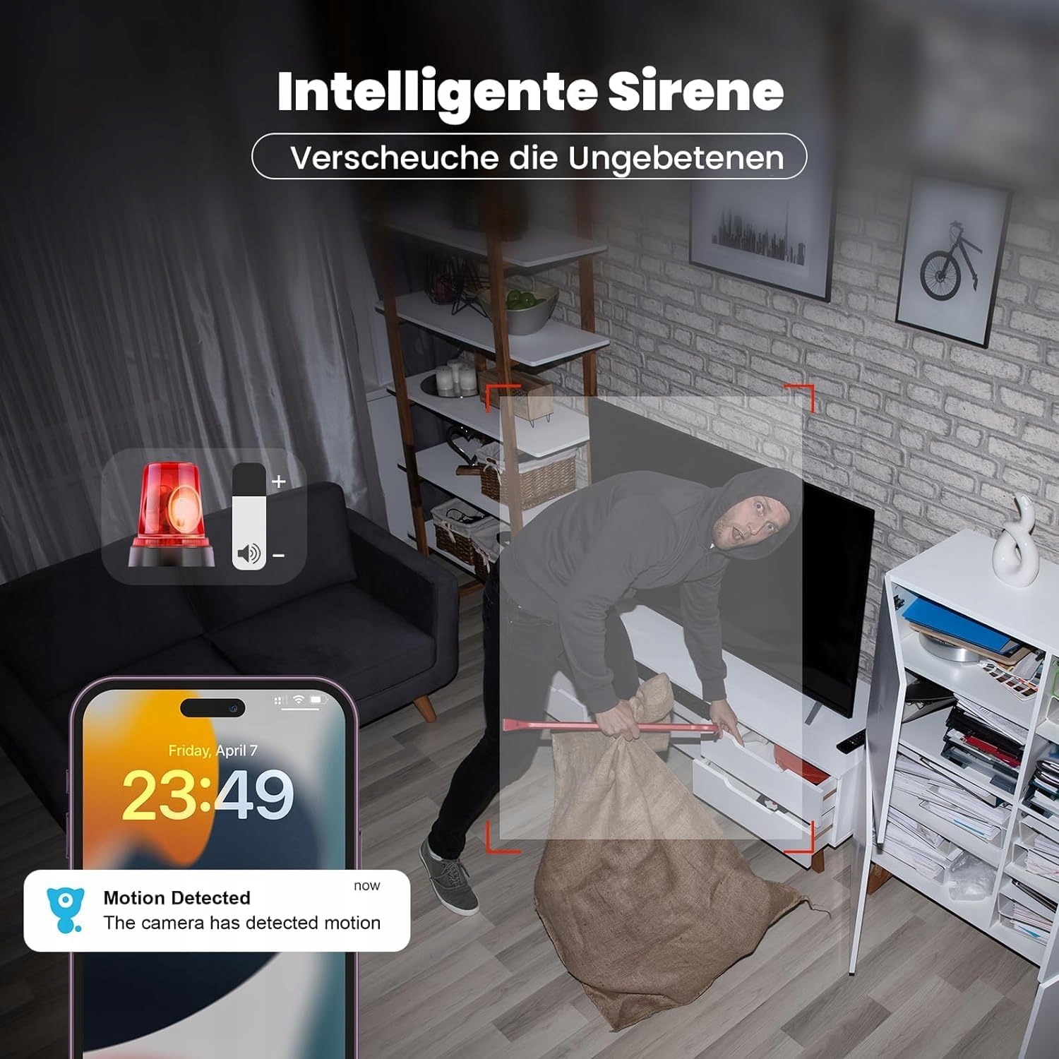LITOKAM Kamera 2K Babyfon z Detekcją Ruchu Kamera 360° z Aplikacją — miniatura 9