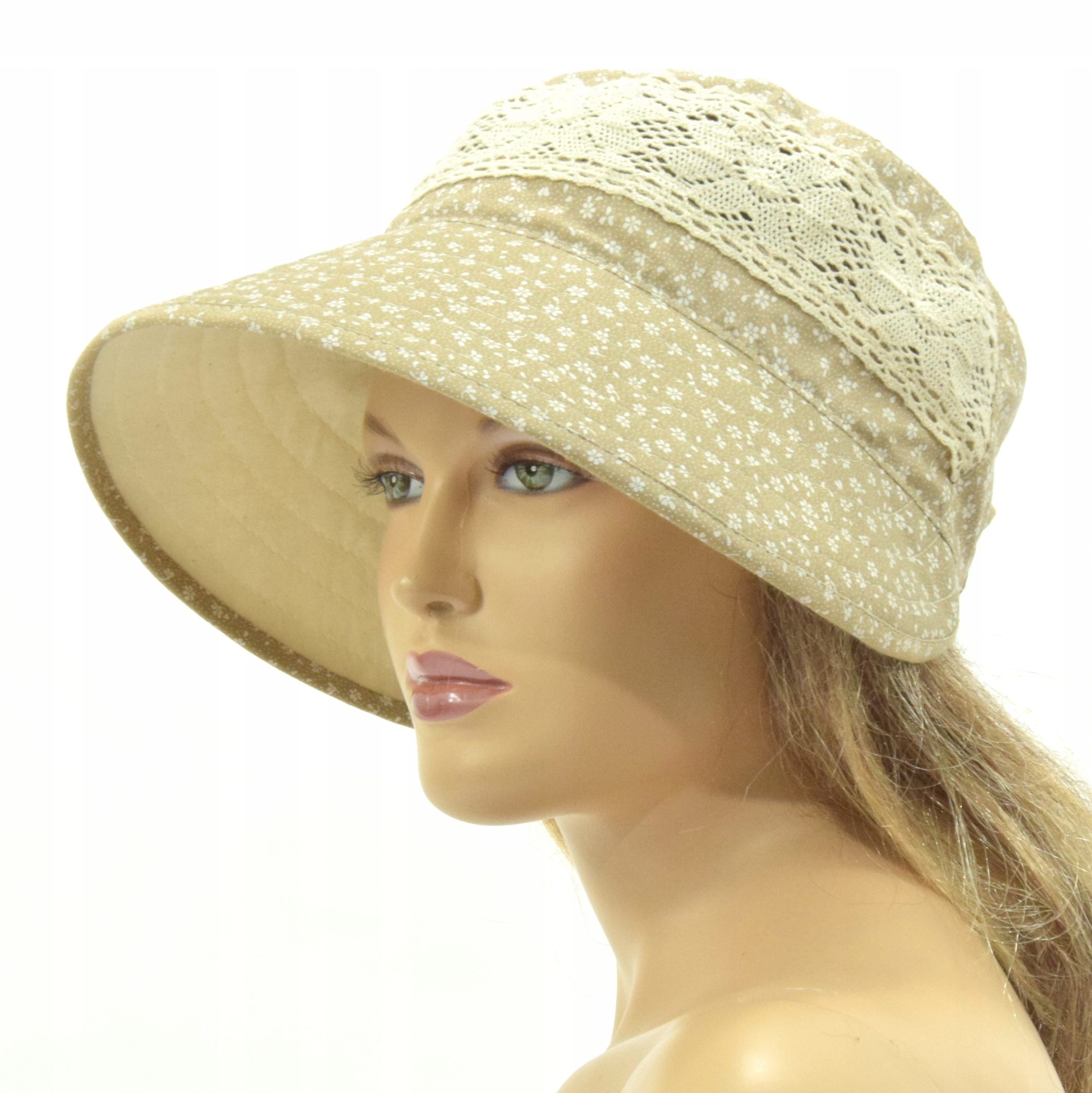 Kapelusz damski letni plażowy NATALIA czapka z daszkiem damska Model kapelusz