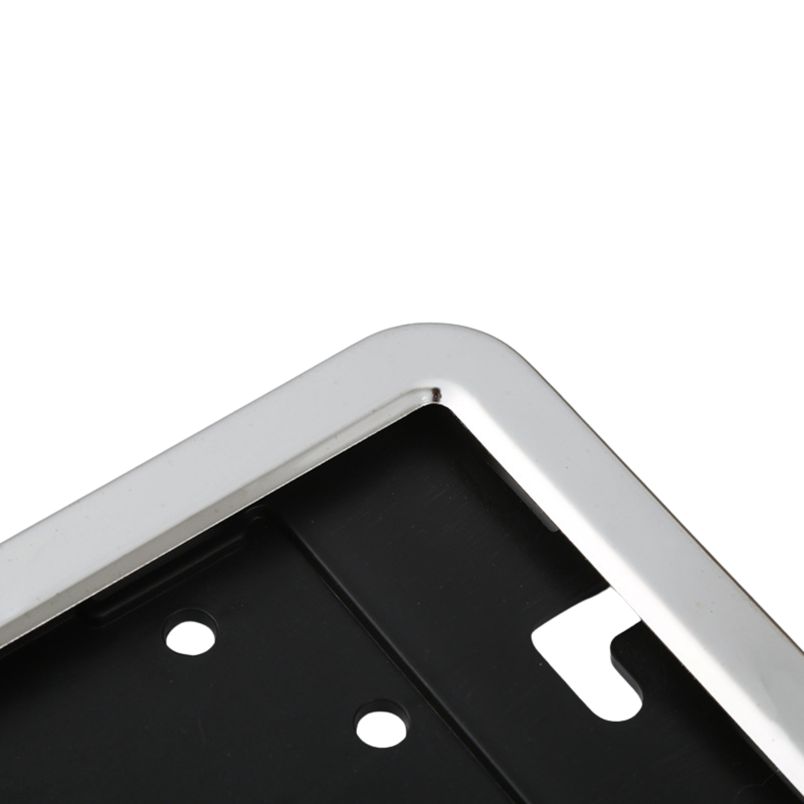 RAMKI DO TABLIC REJESTRACYJNYCH RAMKA POD TABLICE SREBRNE ZESTAW 2SZT Producent Korbi