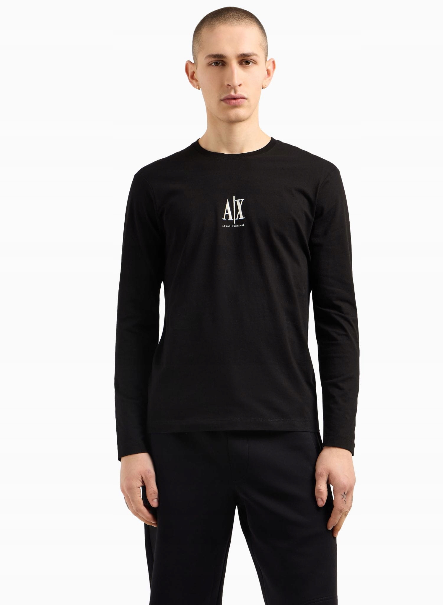 Pánský dlouhý rukáv Armani Exchange XM000364 AF12308 černý XL