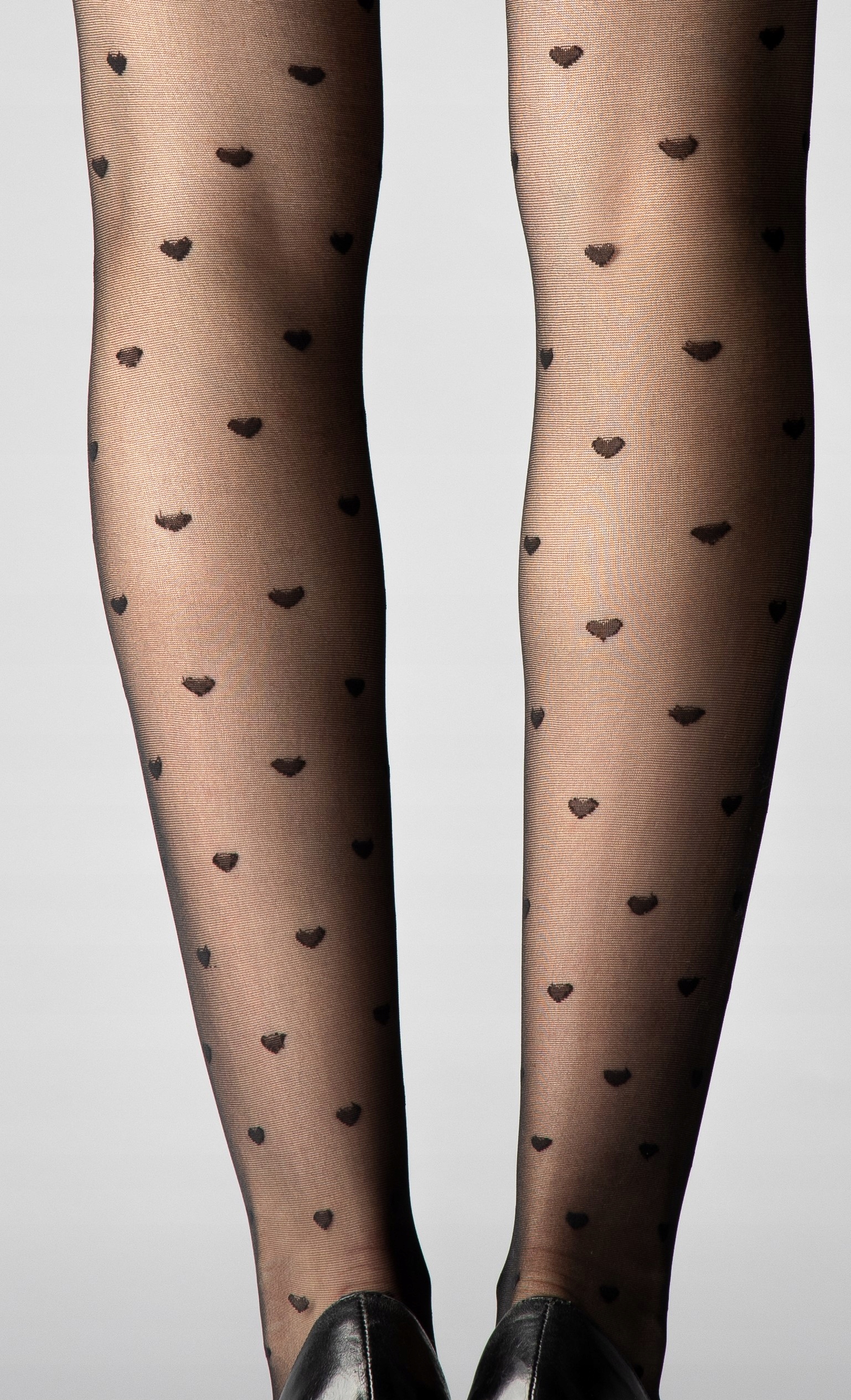 rajstopy w słodkie serduszka kropki 20den CALZE R5 Marka Calze Moda