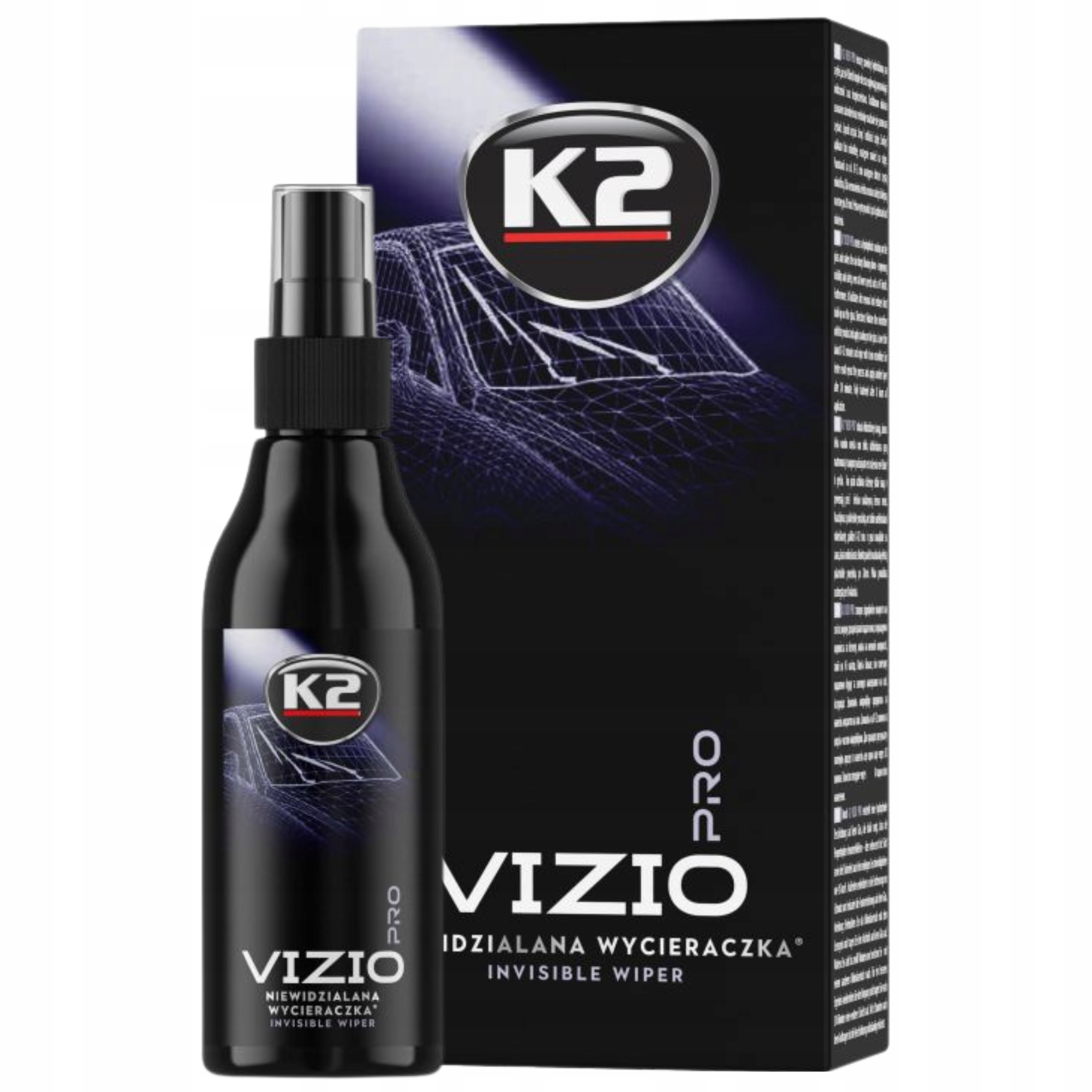 Niewidzialna wycieraczka spray płyn samochodu auta szybe K2 Vizio Pro 150ml