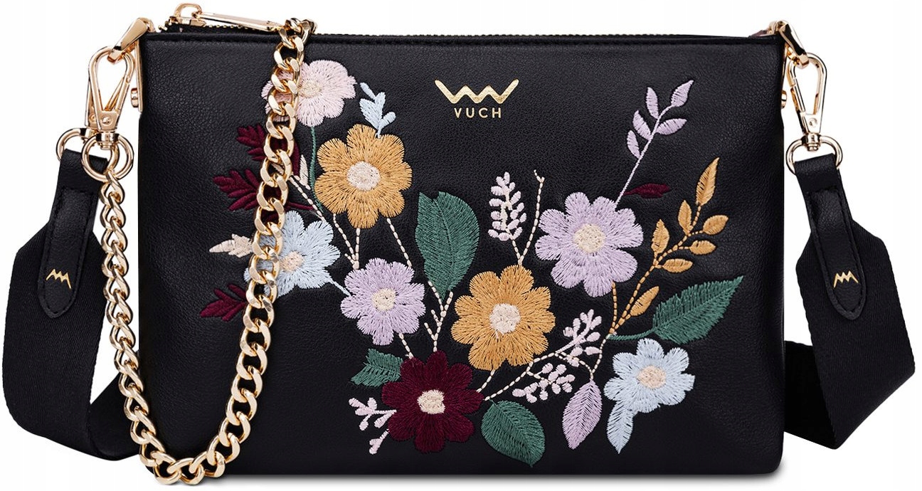 Vuch Dámská crossbody kabelka Lylann Flowers Black