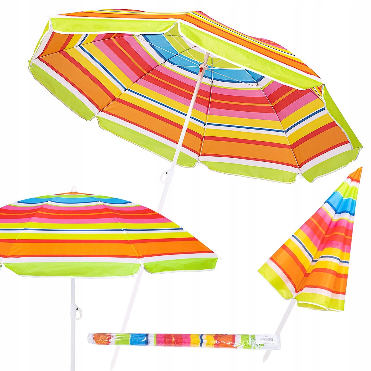 

Parasol Plażowy XXL Składany Łamany 160cm Balkon