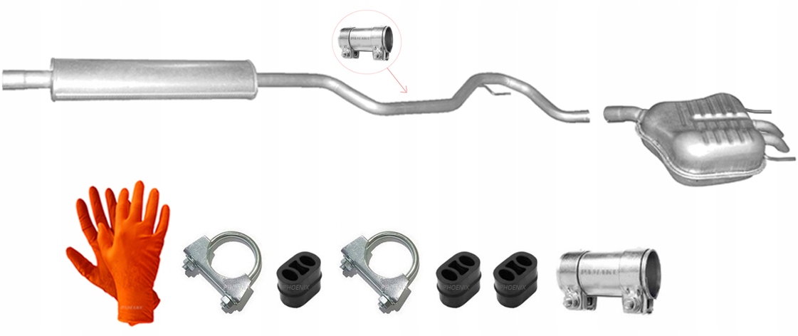 Saab 9-3 2.0 (od 2002) Cabrio Kombi Sedan Tlumič Koncový
