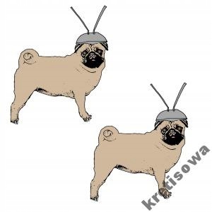 

Damska Kolory Koszulka Mops Mopsy Pug Pugs m8h