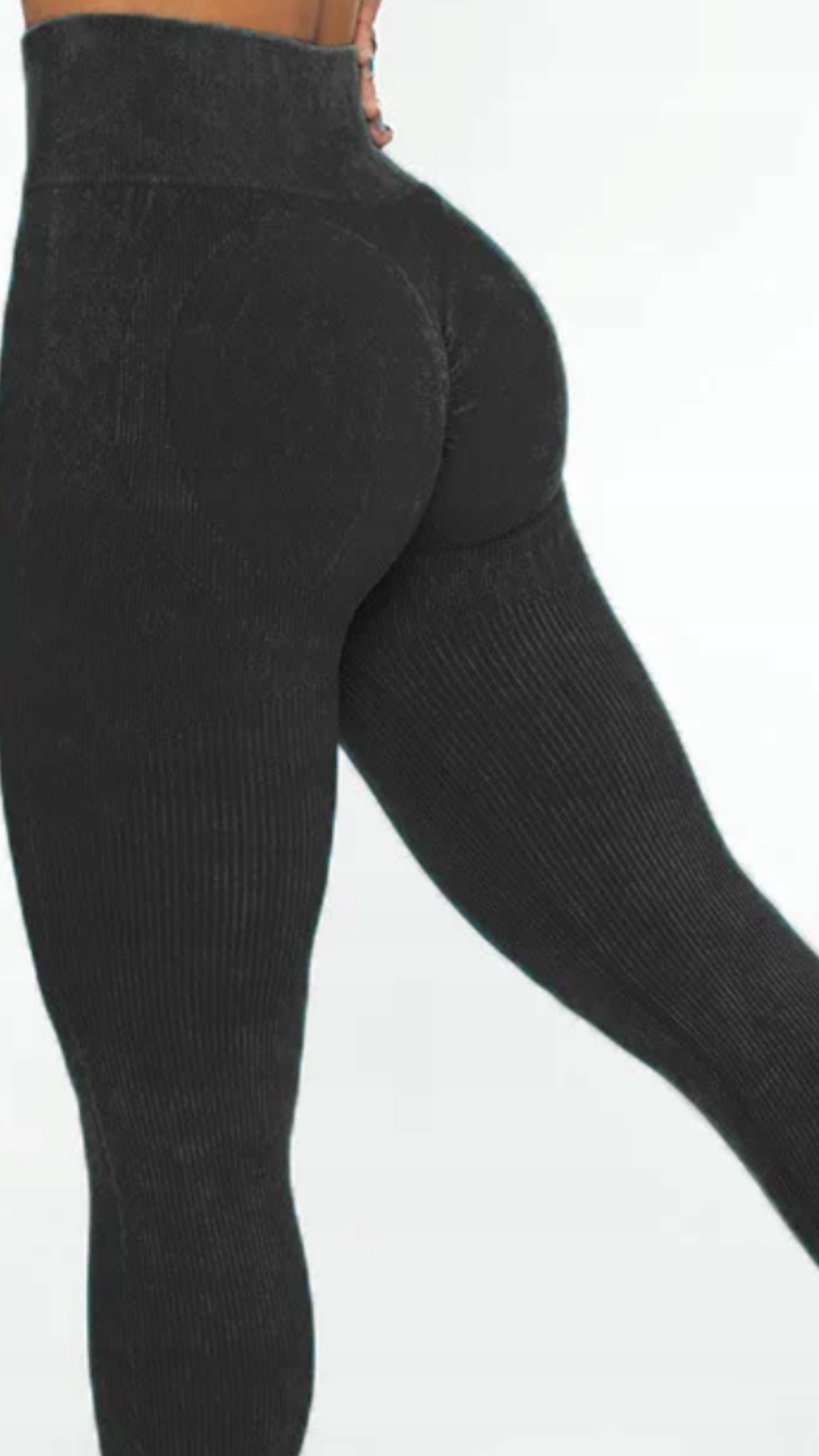 Czarne Leginsy PUSH up Modelujące Rozmiar-M TIKTOK Rodzaj klasyczne