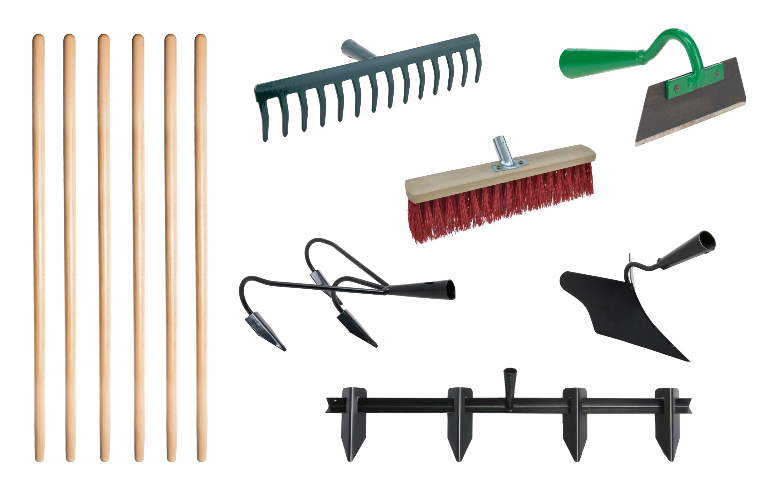 Sada náradia pre záhradníka: Hrable Motyka Pazúriky Obsypník Tŕne