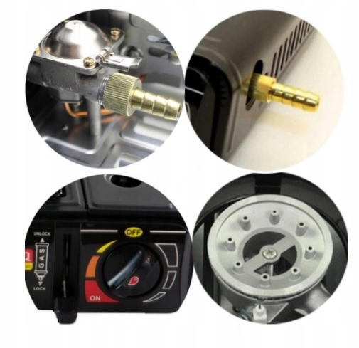 PRZENOŚNA MAŁA KUCHENKA GAZOWA SAMOCHODOWA +4 GAZY Model BDZ-155-A