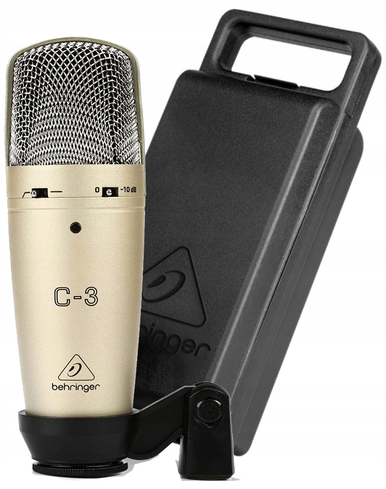 Profesionálny Behringer C-3 Štúdiový Kondenzátorový Mikrofón Xlr Puzdro