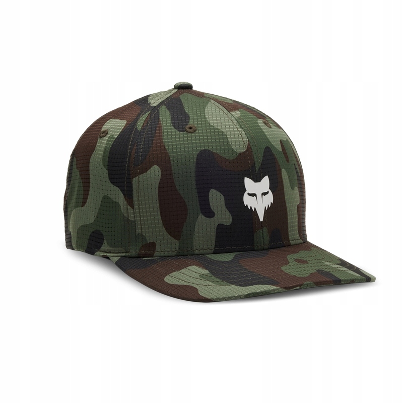 Kšiltovka Fox Head Tech Flexfit Green Camo (s/m)