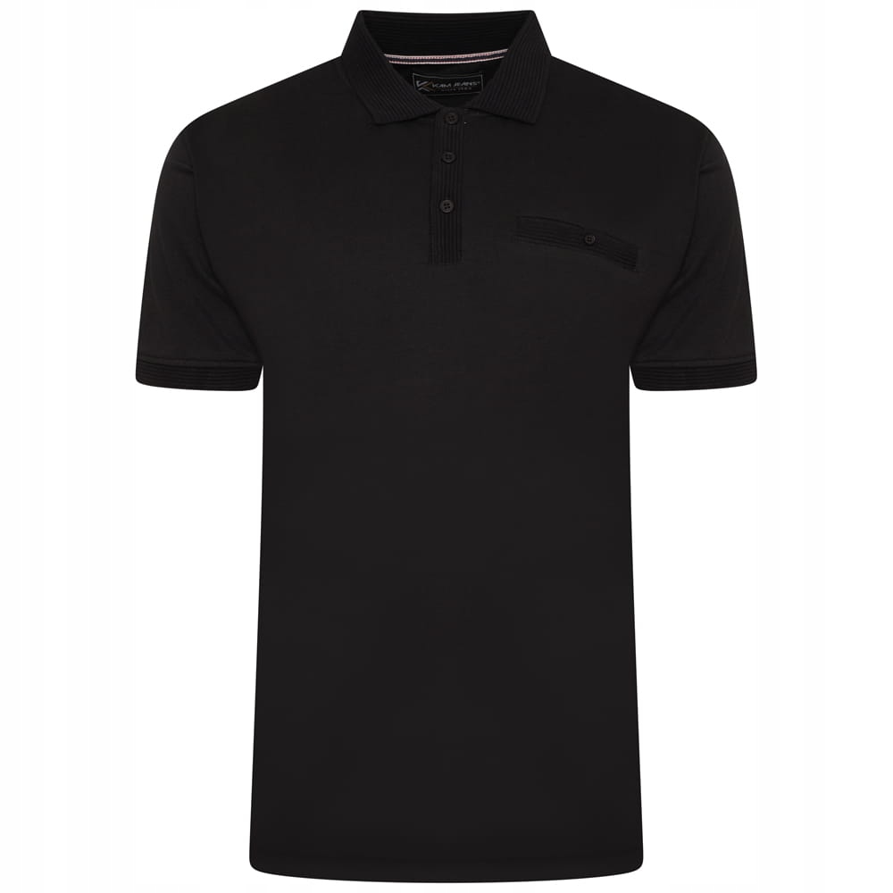 Pánské černé polokošile velikosti L Kam