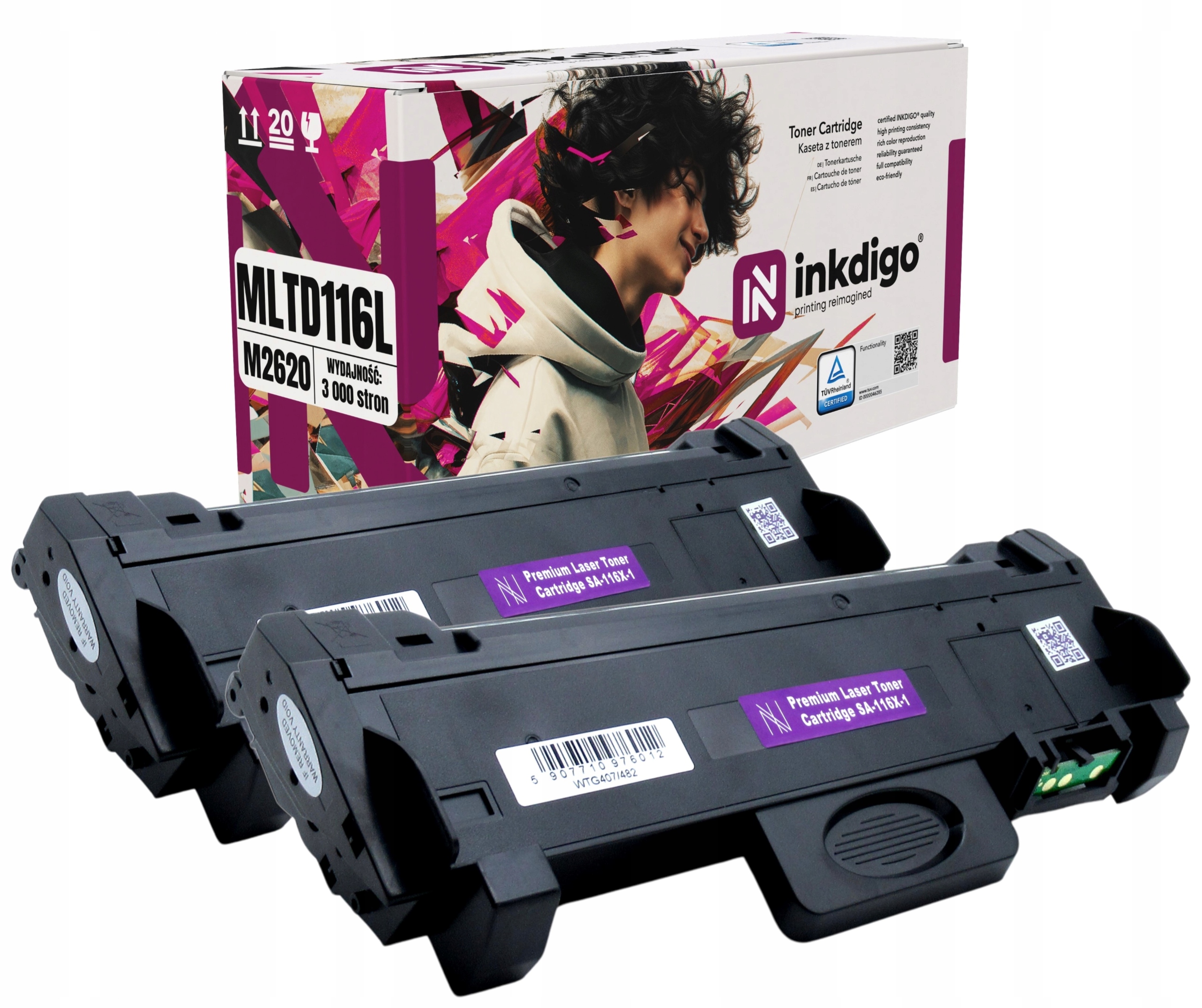 2x Toner MLT-D116L do drukarki Samsung M2825DW 116L D116L Sl Xpress
