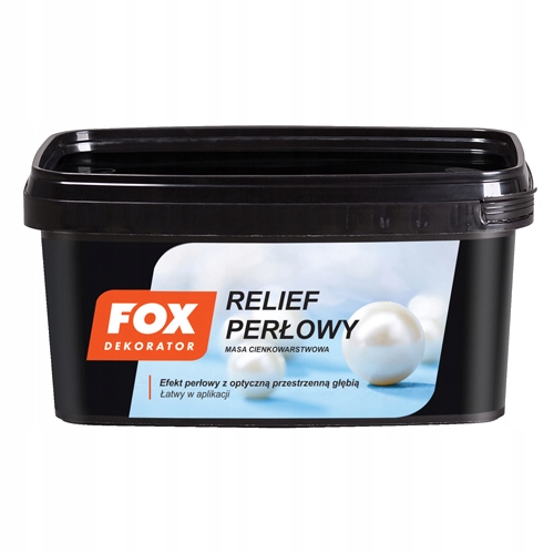 FOX RELIEF PERŁOWY, WHITE, KOLOR 0004 1 KG