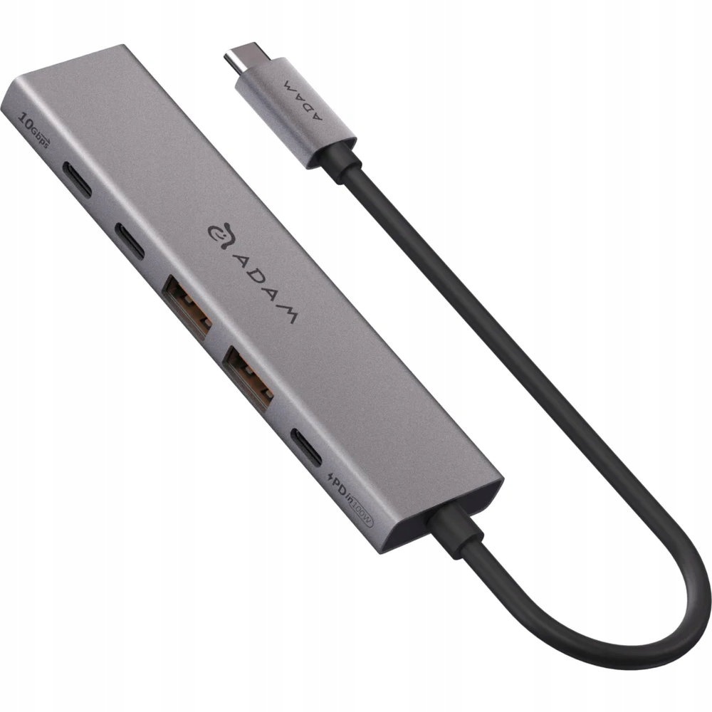 Usb-c hub Adam Elements Hdmi 4K/60Hz, Usb-c Pd 100W, 2x Usb-a/usb-c 10 GB/s