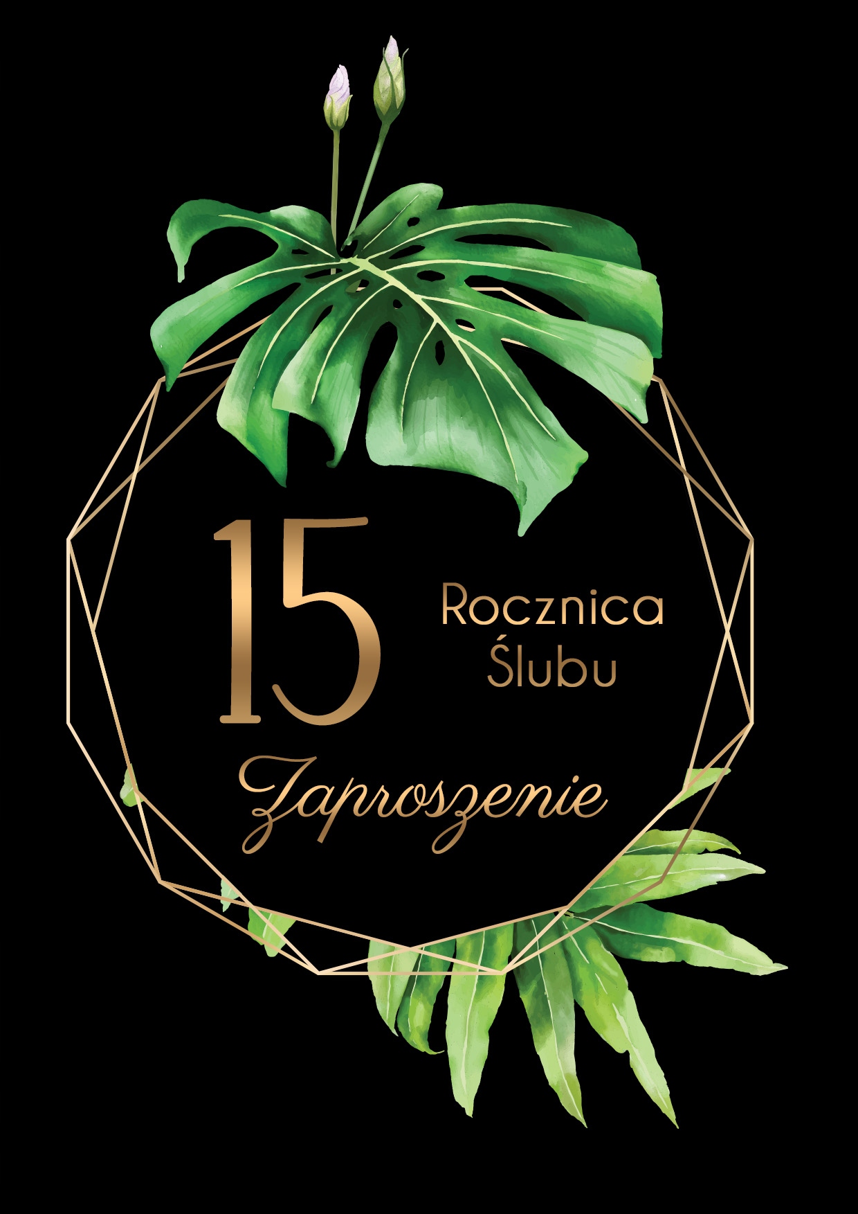 ZAPROSZENIE NA ROCZNICĘ ŚLUBU - Luxury Anniversary Zdobienie brak