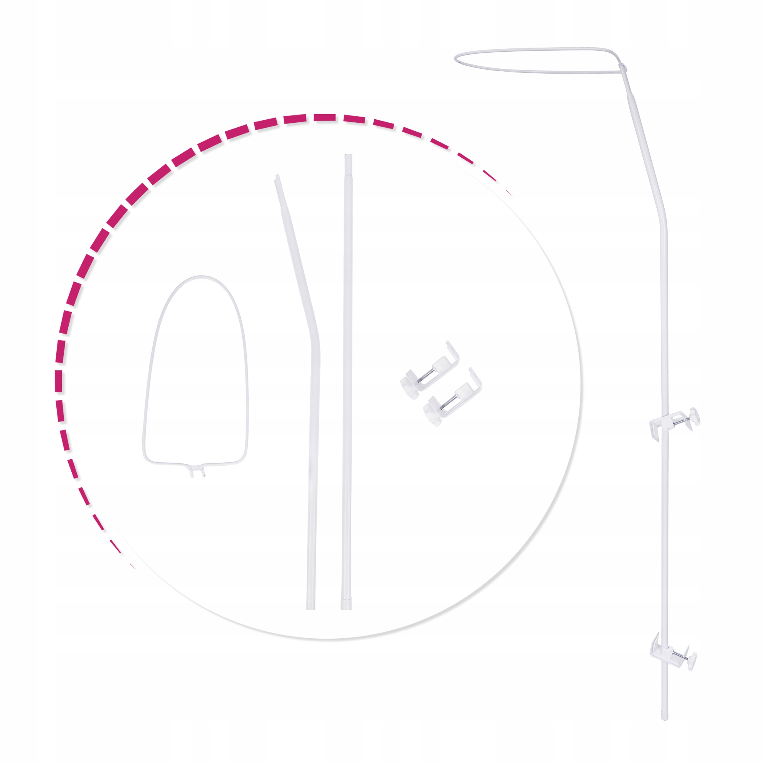 

Stelaż do łóżeczka na Baldachim lub Moskitiere