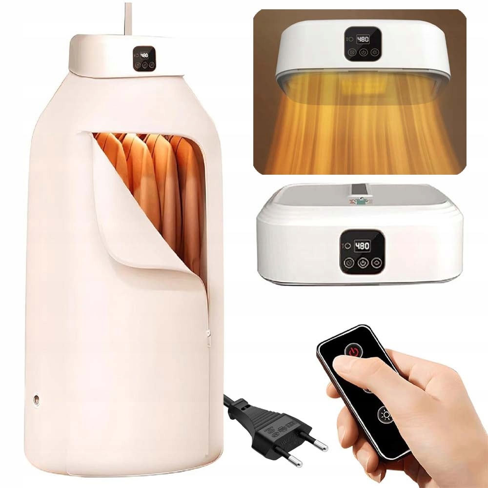 Levně Vyhřívaná Elektrická Sušák Na Prádlo Rychlé Sušení Časovač