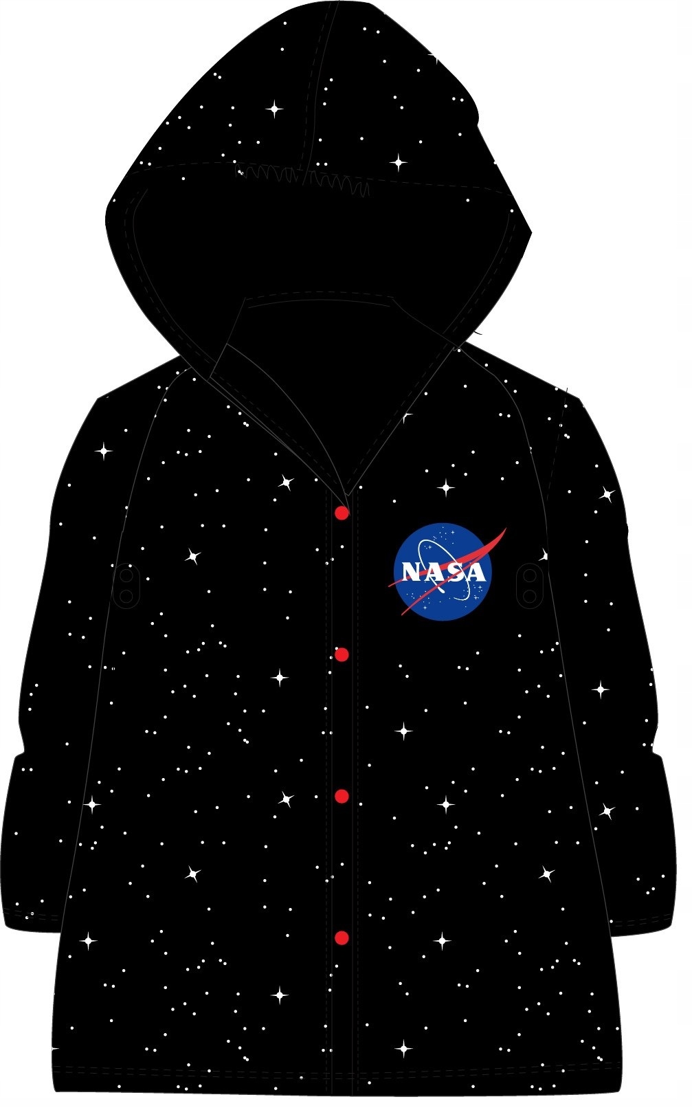 PELERYNA PRZECIWDESZCZOWA NASA PŁASZCZ 116/122