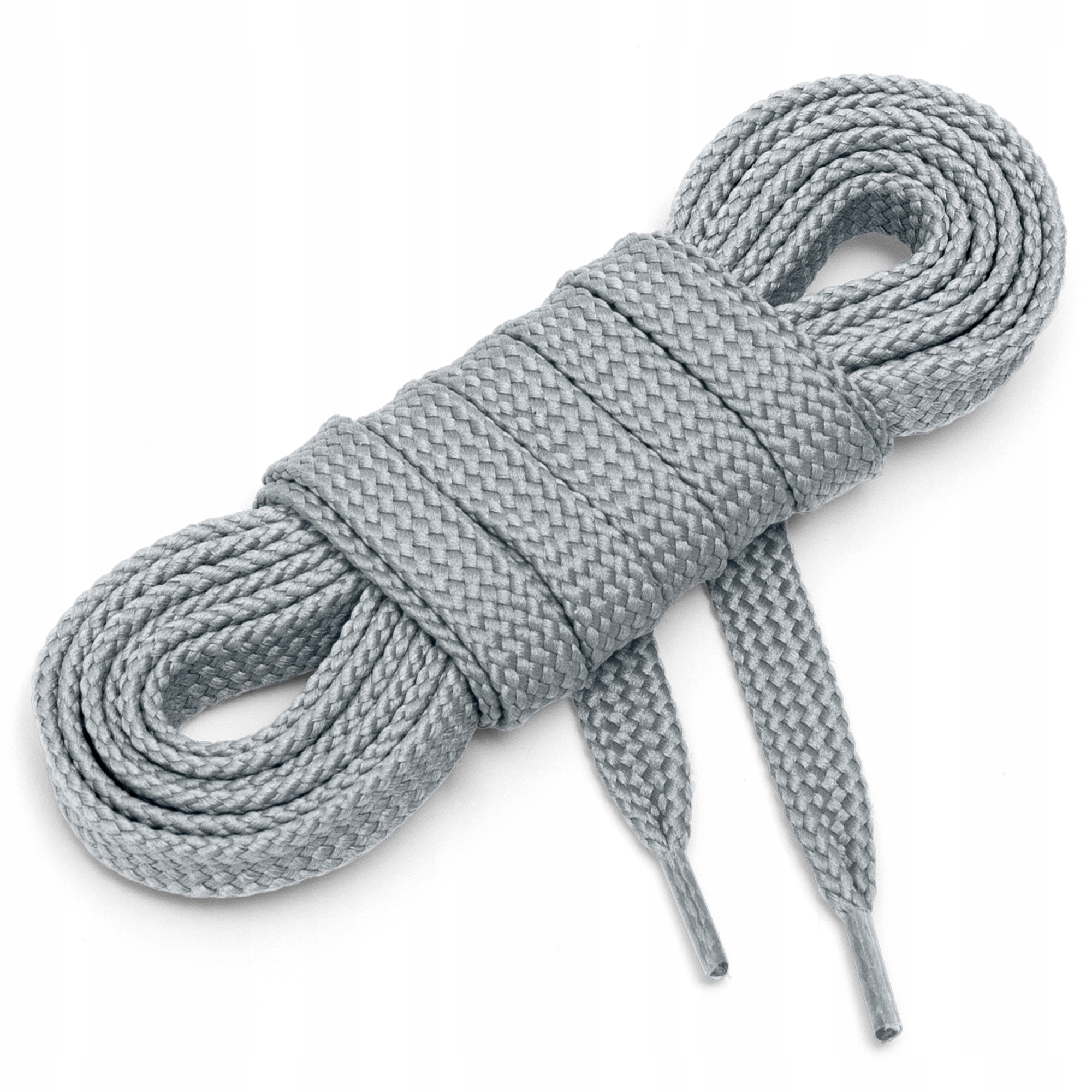 Sznurówki sznurowadła płaskie 7 mm szary 45 cm