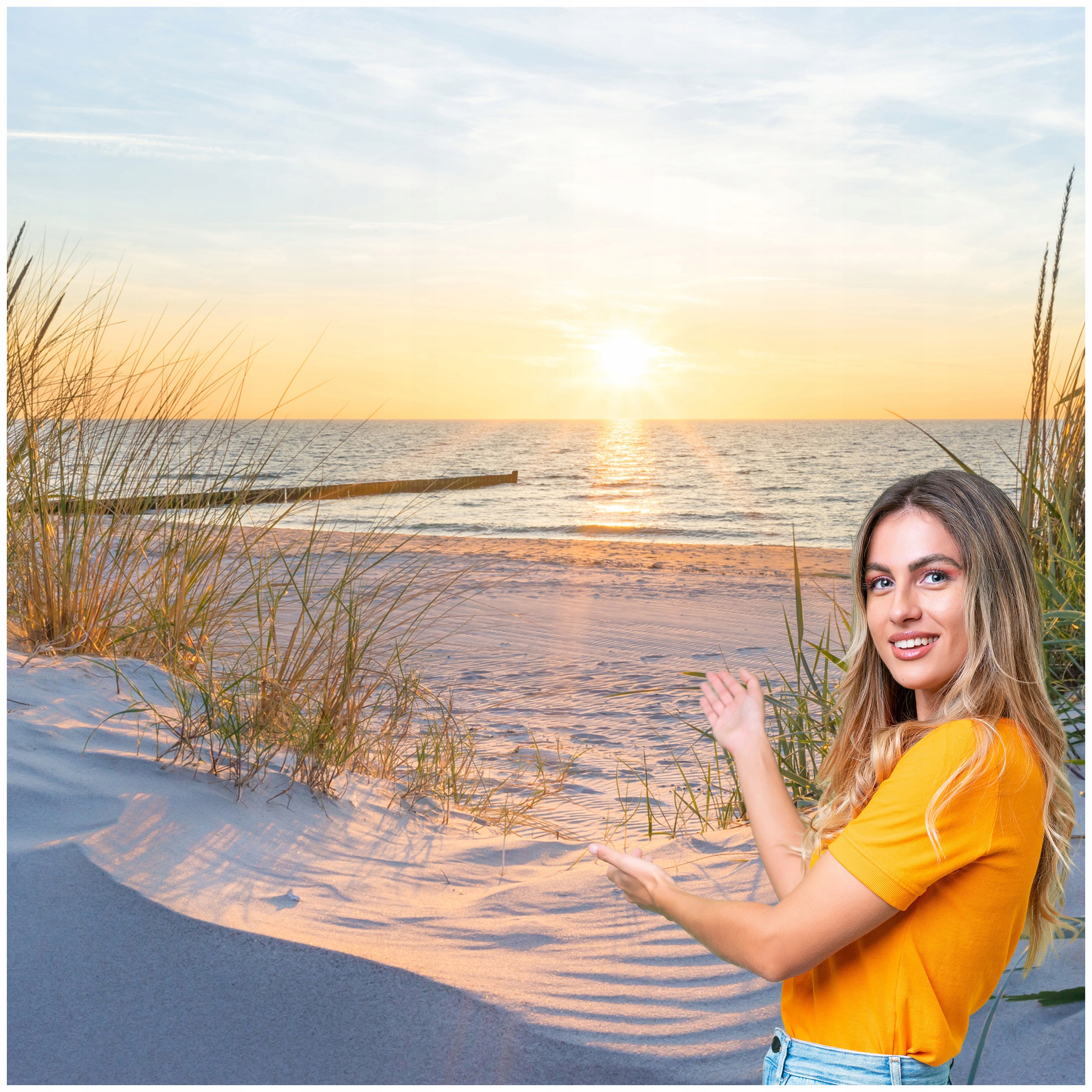 Fototapeta Obývací Pokoj Ložnice Pláž Moře Slunce Palmy 588x260 PMSP04F