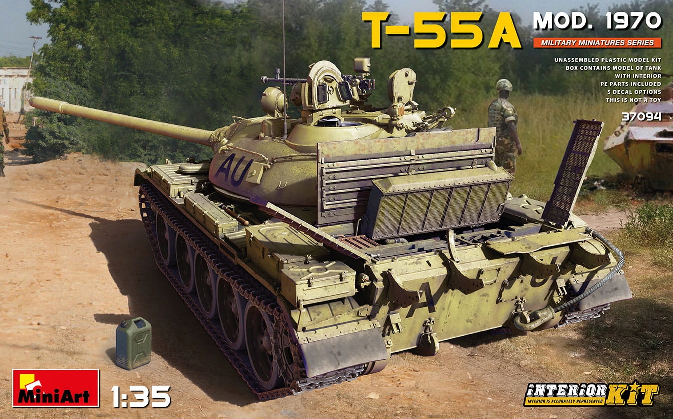 T-55A Mod. 1970 s interiérovou sadou 1:35 MiniArt 37094