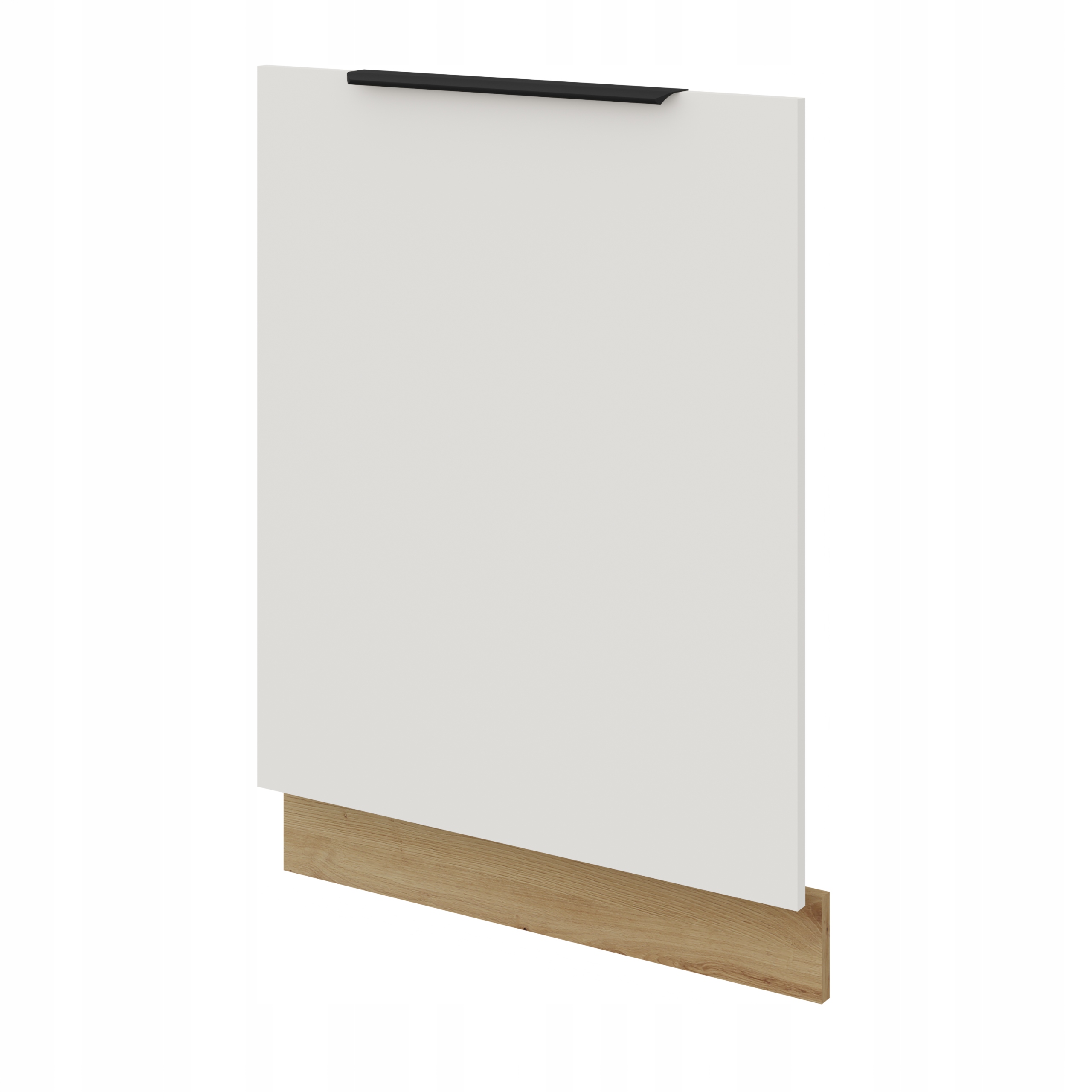 Panel, přední část pro vestavnou myčku nádobí 60 cm 713 x 596 mm Bílý matný dub Artisan