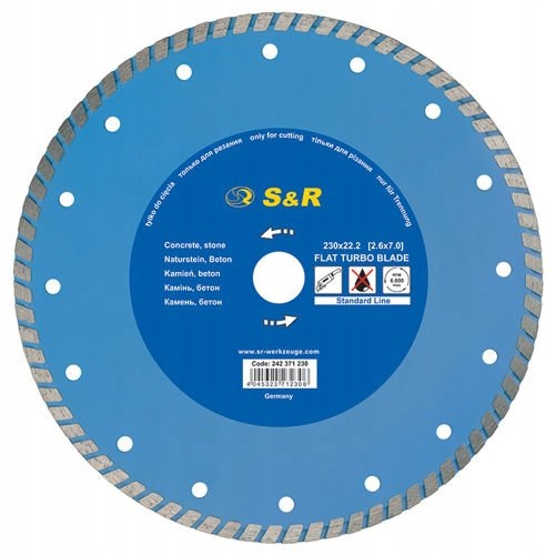 S & R Алмазний Турбо ріжучий диск 115/2, 2 мм.