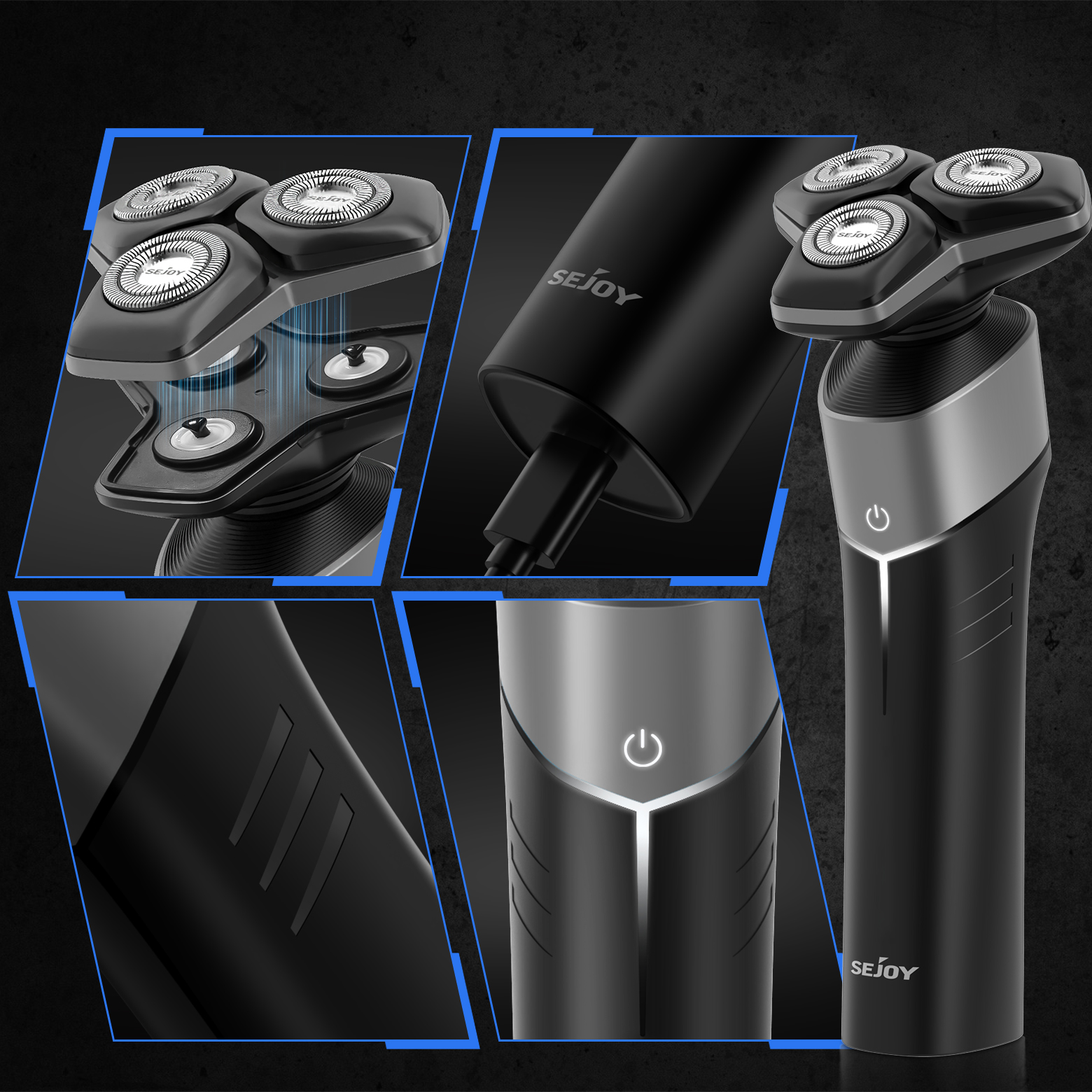 GOLARKA MĘSKA MASZYNKA DO GOLENIA TRYMER DO NOSA Z OŚWIETLENIEM LED 5W1 Stan opakowania oryginalne