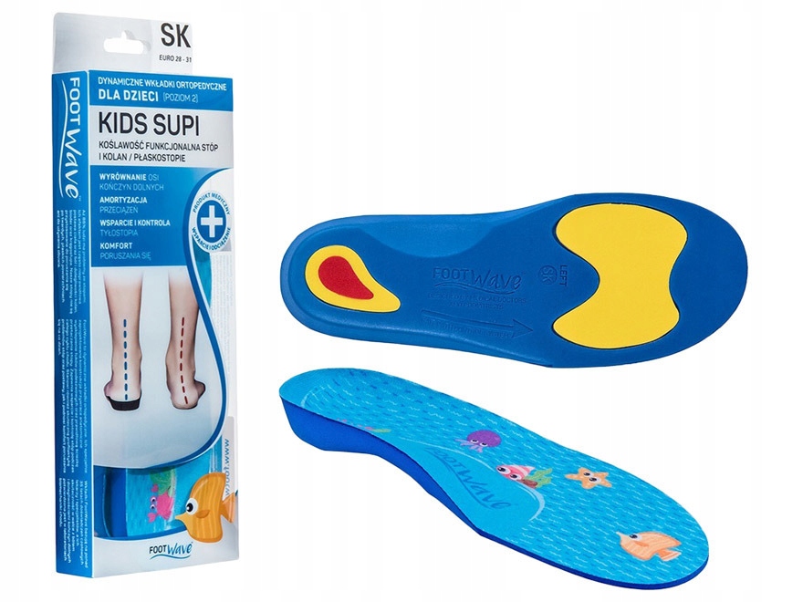 

Wkładki ortopedyczne FootWave dziecięce koślawość