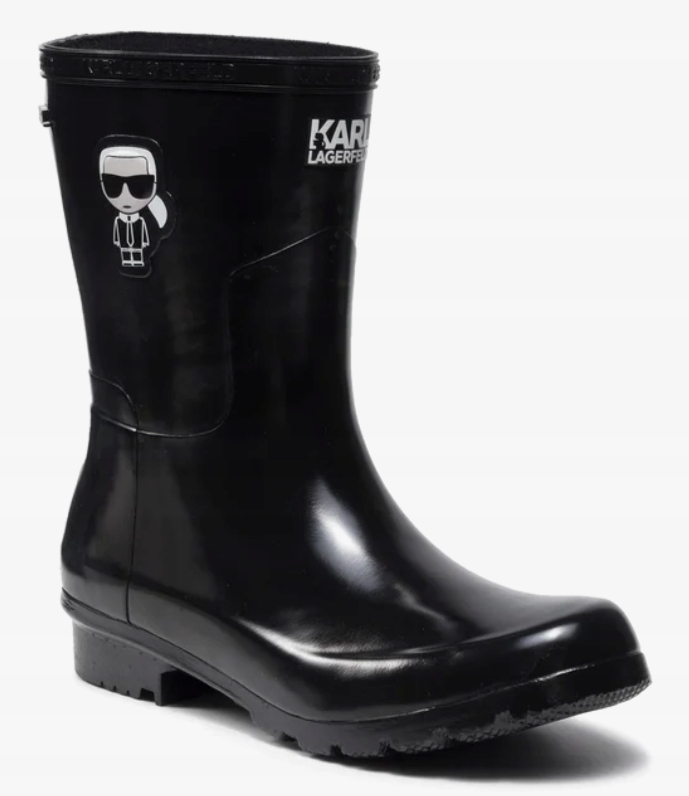 Karl Lagerfeld Holínky Ikonic Mid Hi Shine vel 38