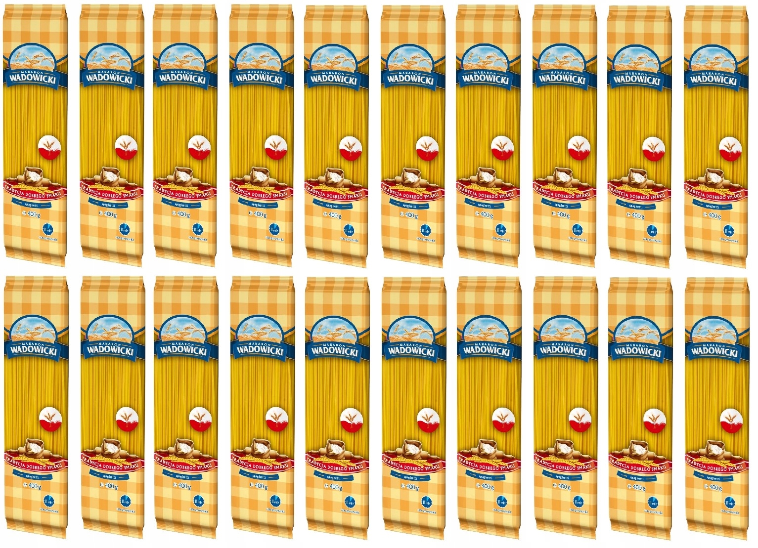Levně 20 x 400 g Makaron Wadowicki Špagety Karton