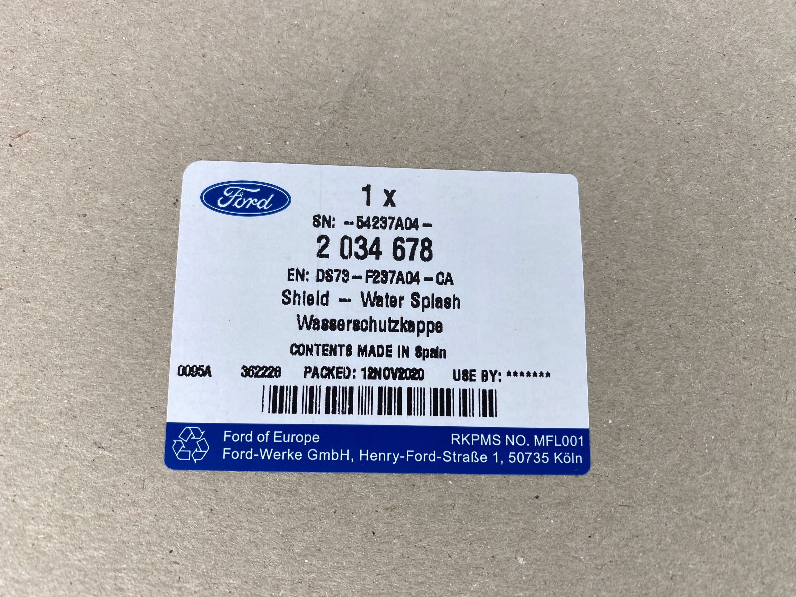 FORD MONDEO MK5 USZCZELKA DRZWI PRAWY PRZÓD 2014-2022 Producent części Ford OE