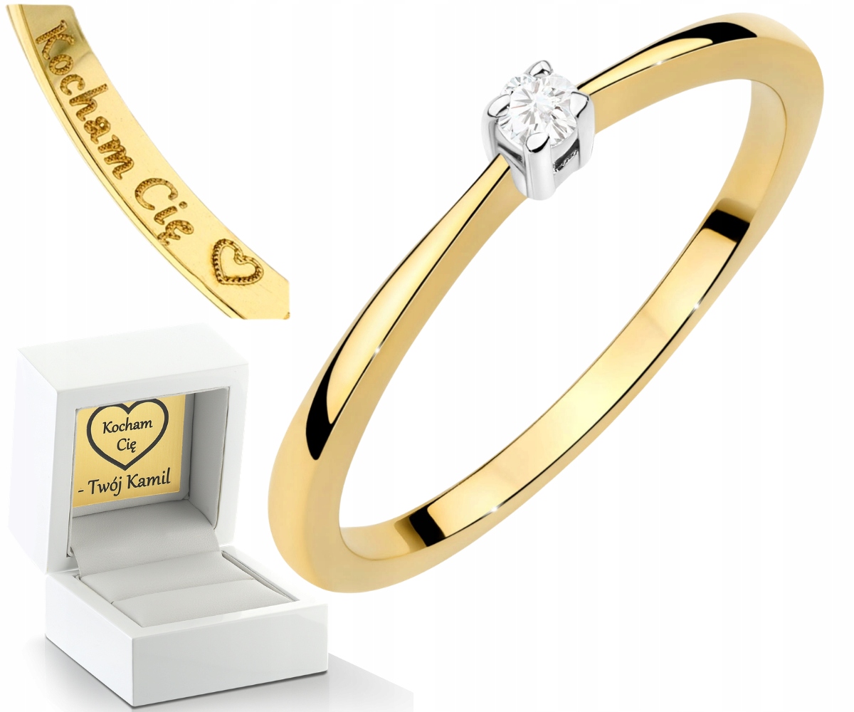 Klasický Prstýnek S Briliantem