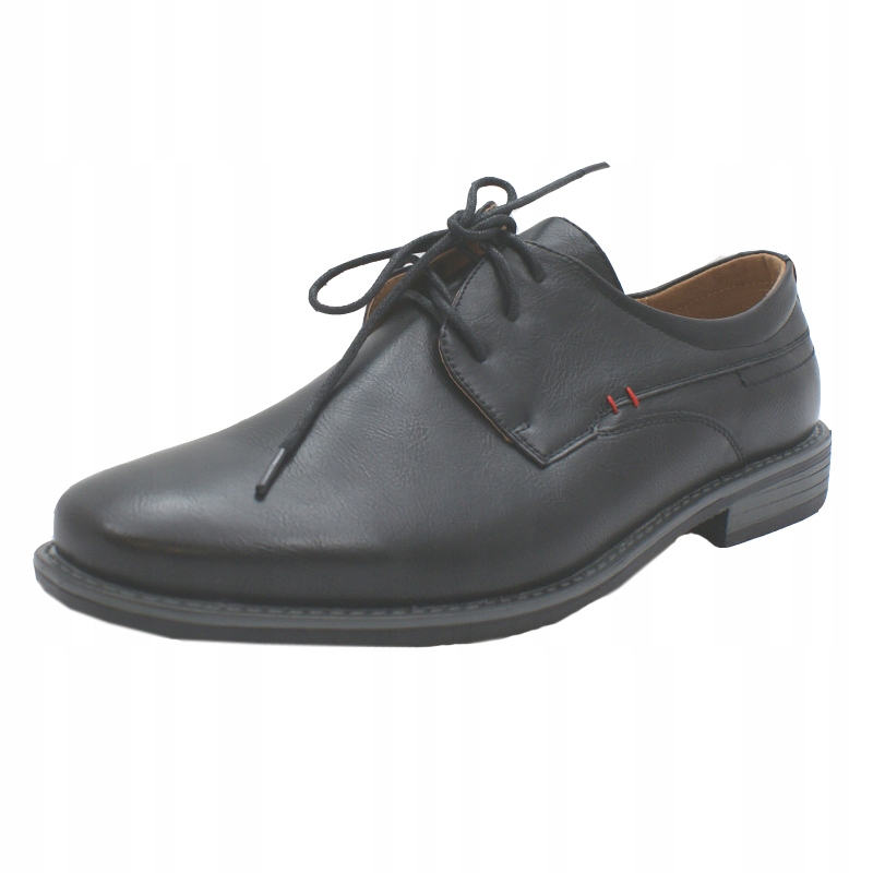 Pánské elegantní společenské polobotky, pohodlné, módní, šněrovací Wojtyłko 41
