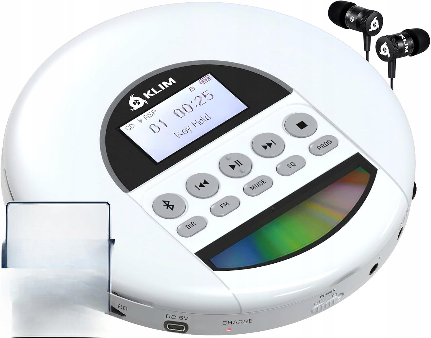 CD Prehrávač Walkman Klim Nomad Discman Aux 3,5 MM Hifi MP3 Slúchadlá