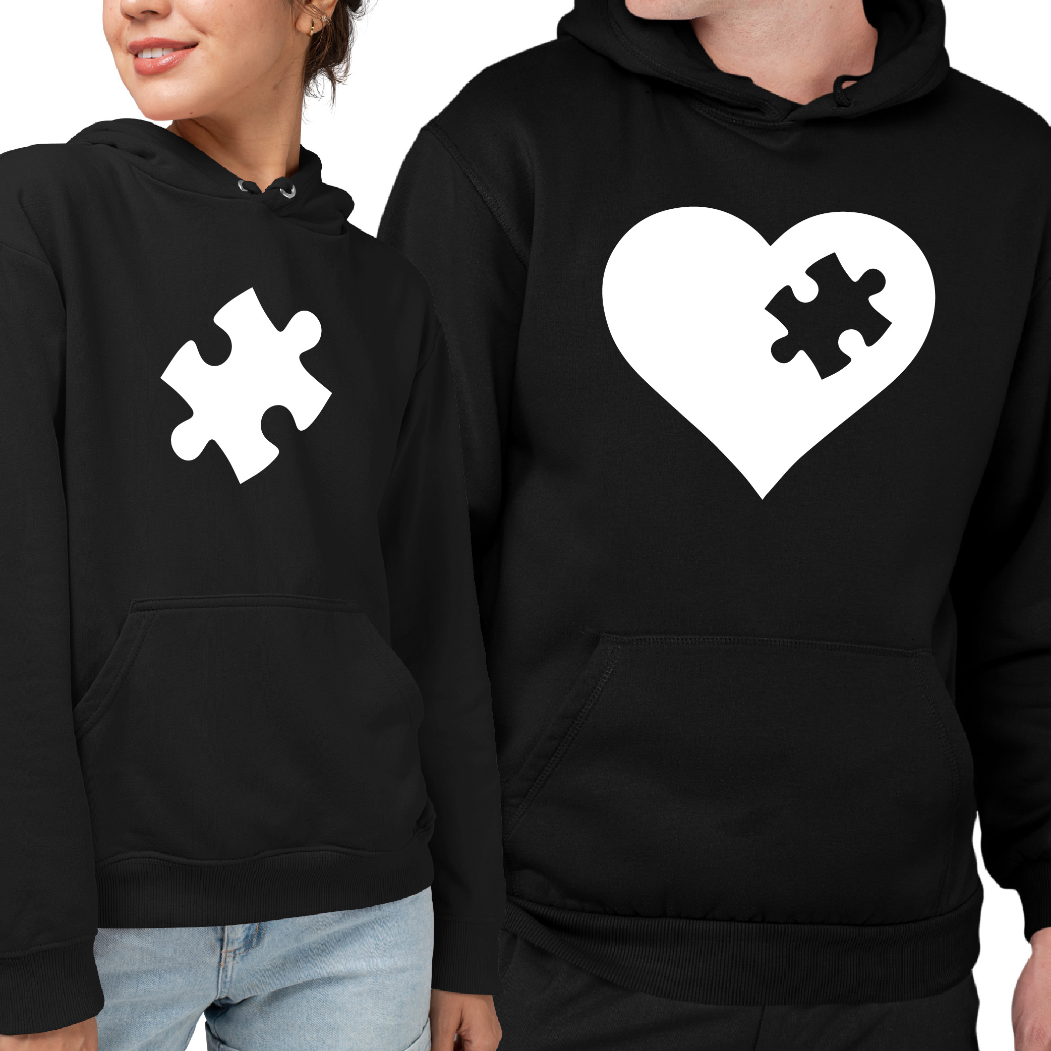 

Zestaw Bluzy Dla Zakochanej Pary Puzzle Serce