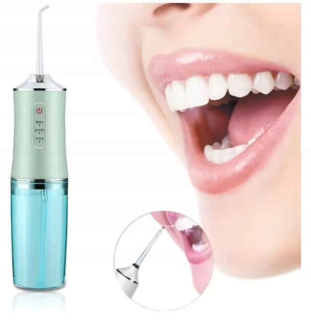 Irygator Do Zębów Dentystyczny Bezprzewodowy Usb 3 Końcówki Mocny Na Wyjazd
